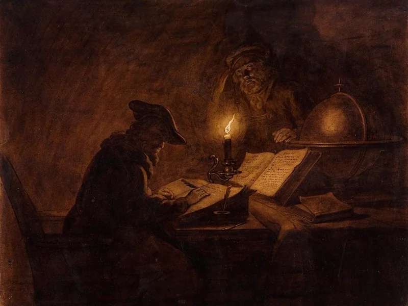 1756-Michiel Versteeg - Studiosi in studio
